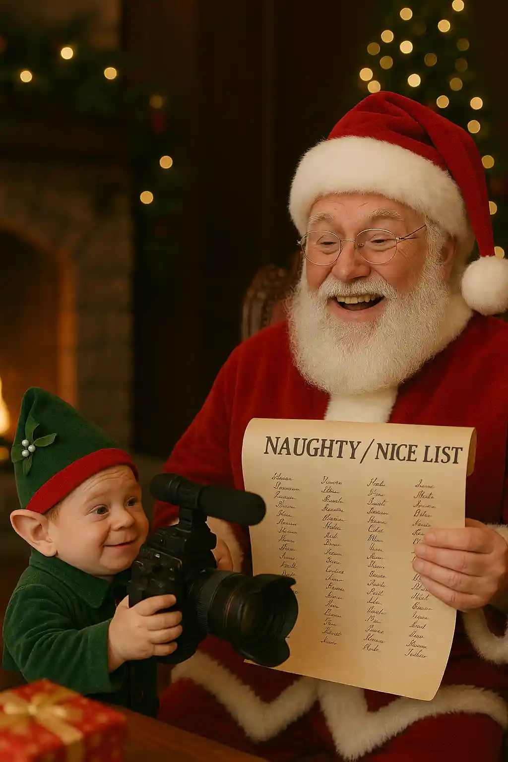 Poster for the current challenge. Theme: Christmas. Element: A Christmas token (e.g., mistletoe, cracker, bauble, stocking).).